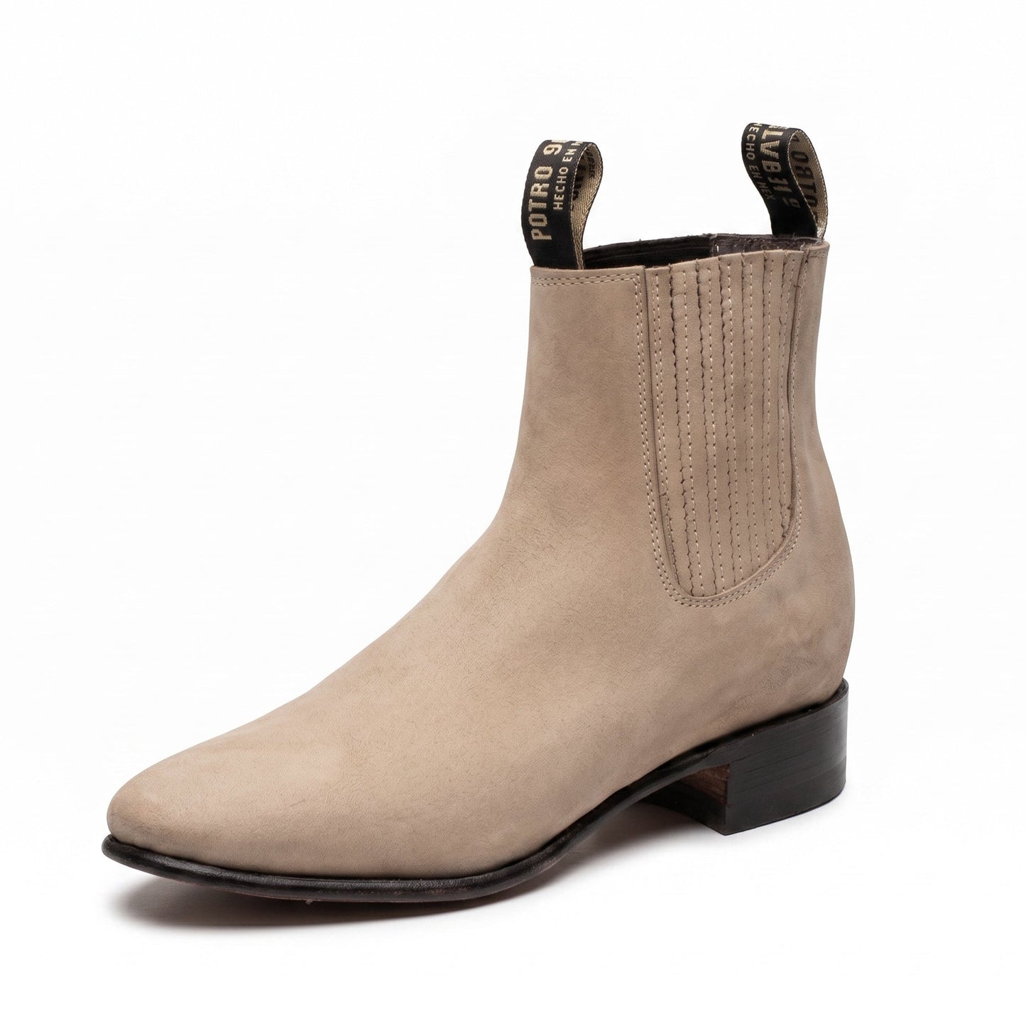 Botin Charro 45 - Nobuck Hueso
