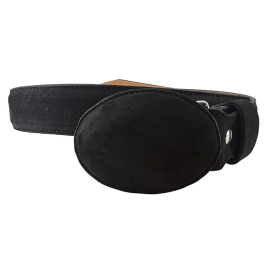 Cinto vaquero #01R - Nobuck Negro