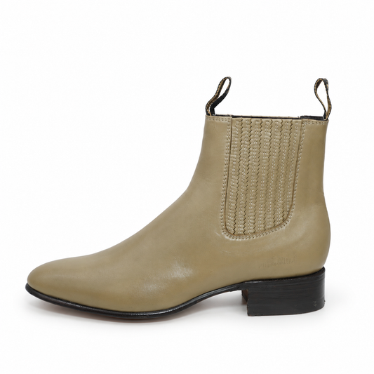 Botin Charro 45 - Flor Entera Paja