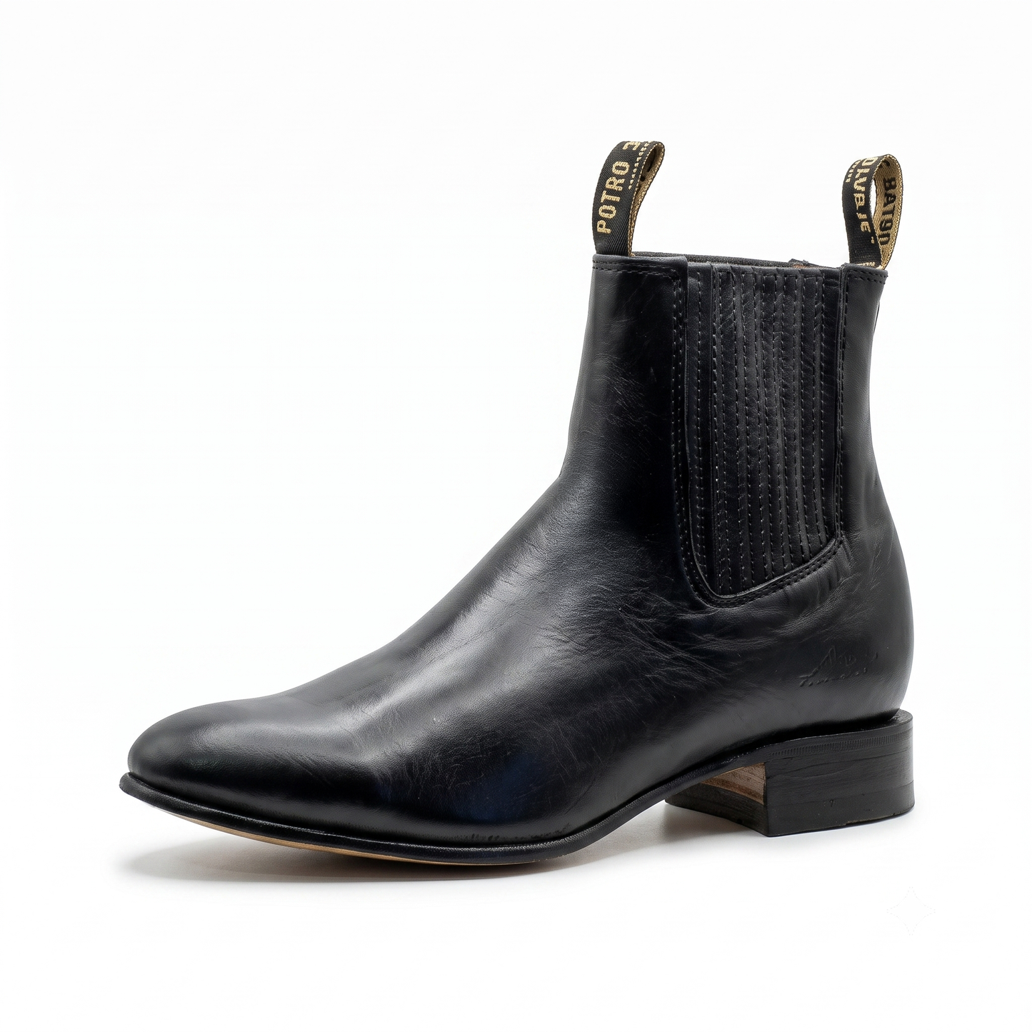 Botin Charro 45 -  Pull up Negro