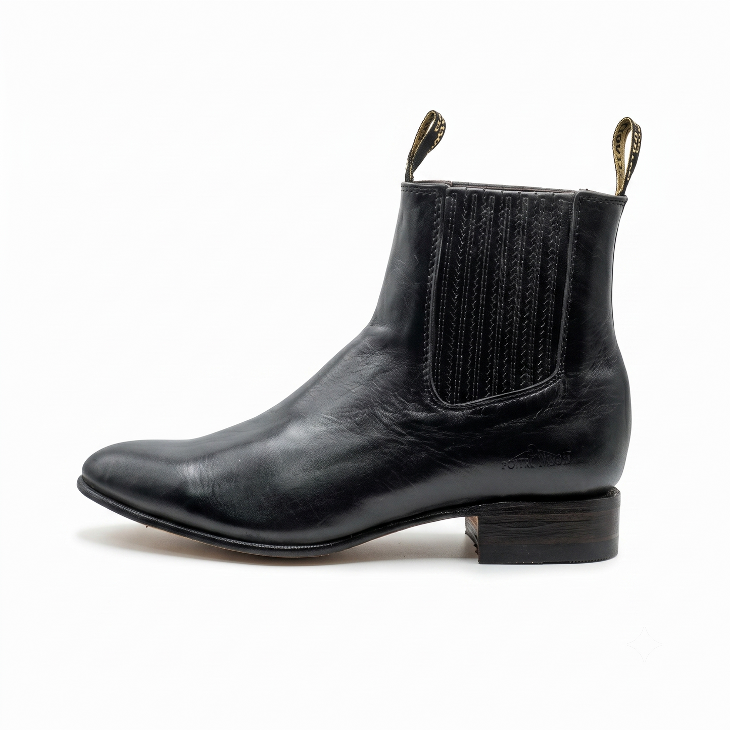 Botin Charro 45 -  Pull up Negro